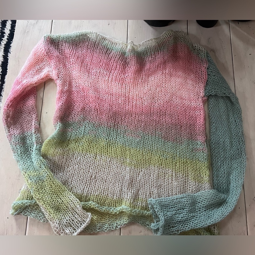 Hand Knit Gradient Sweater